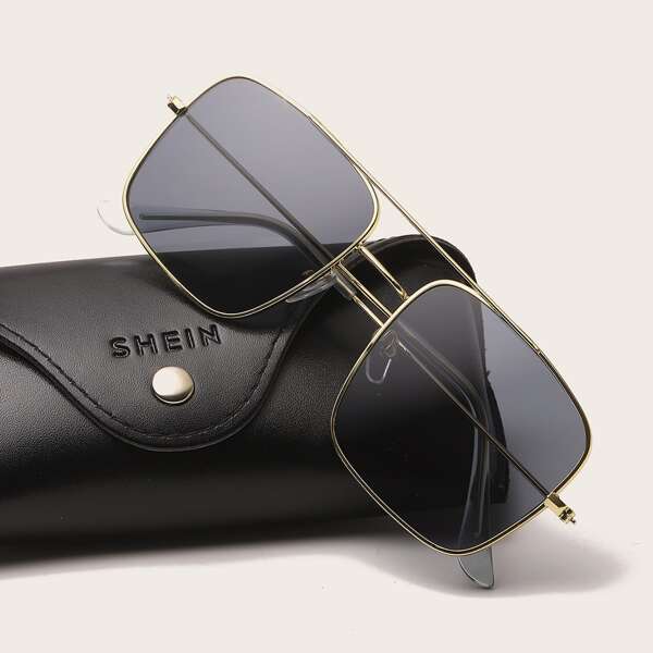 

Men Metal Frame Sunglasses, Grey
