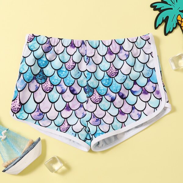 

Girls Fish Scales Bikini Shorts, Multicolor