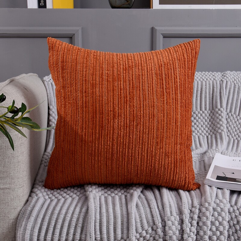 

Solid Color Cushion Cover Without Filler, Orange