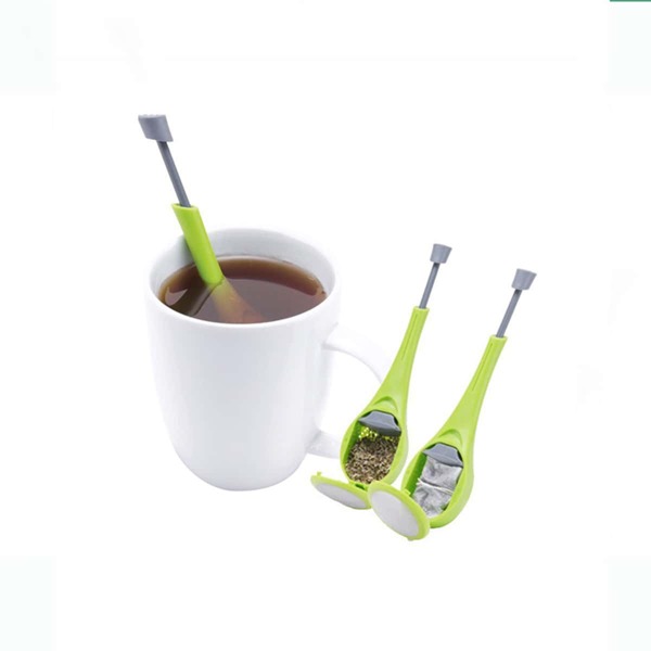 

1pc Plastic Tea Filter, Green
