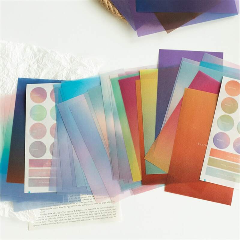 

23sheets Random Gradient Material Paper, Multicolor