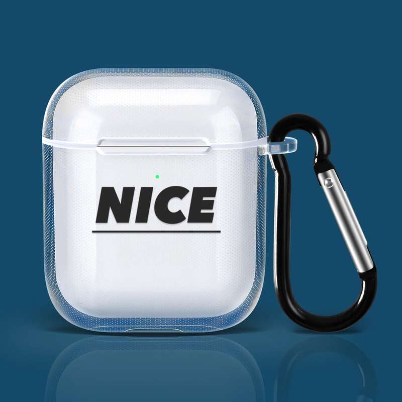 

Letter Graphic Clear Airpods Case