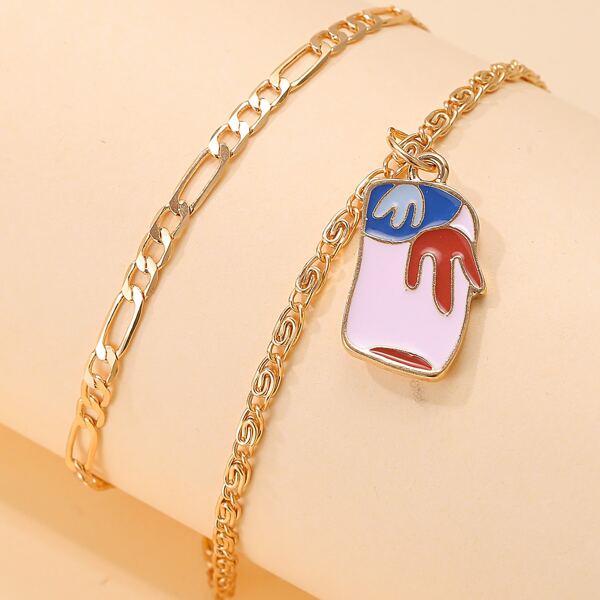 

Simple Layered Bracelet, Multicolor