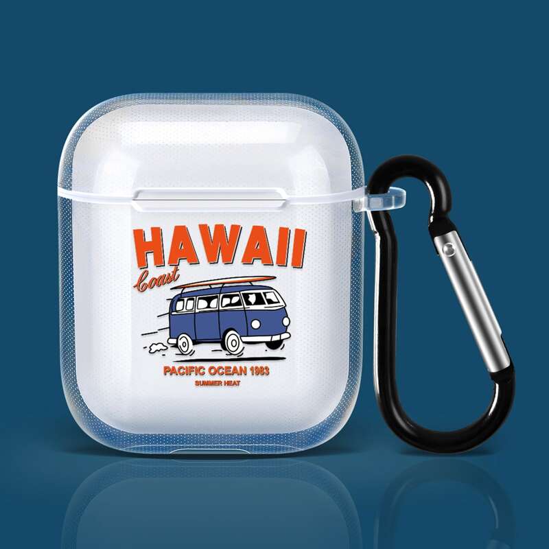 

Bus Pattern Clear Airpods Case