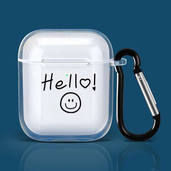 

Letter Graphic Clear Airpods Case