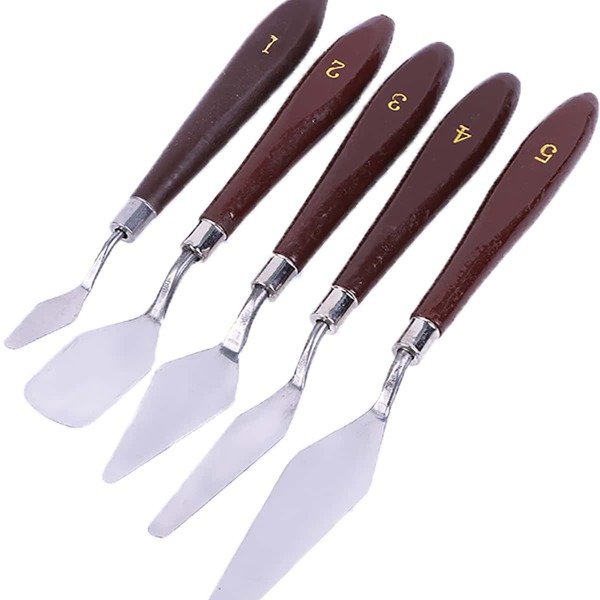 

5pcs Palette Knife Set, Multicolor