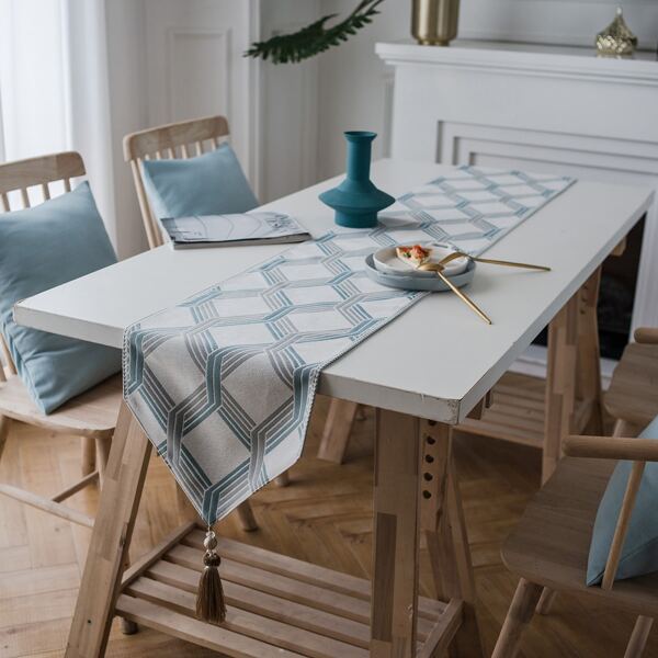 

Geometric Pattern Table Runner, Multicolor