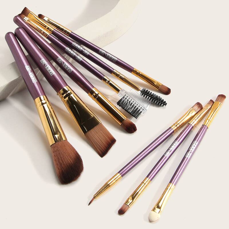 

9pcs Makeup Brush Set, Purple