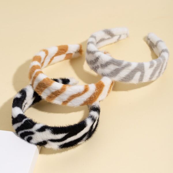 

3pcs Two Tone Hair Hoop, Multicolor