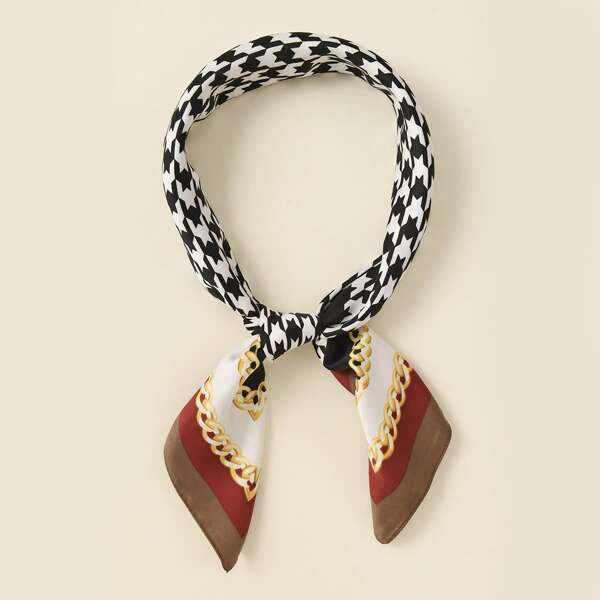 

Houndstooth Pattern Bandana, Multicolor