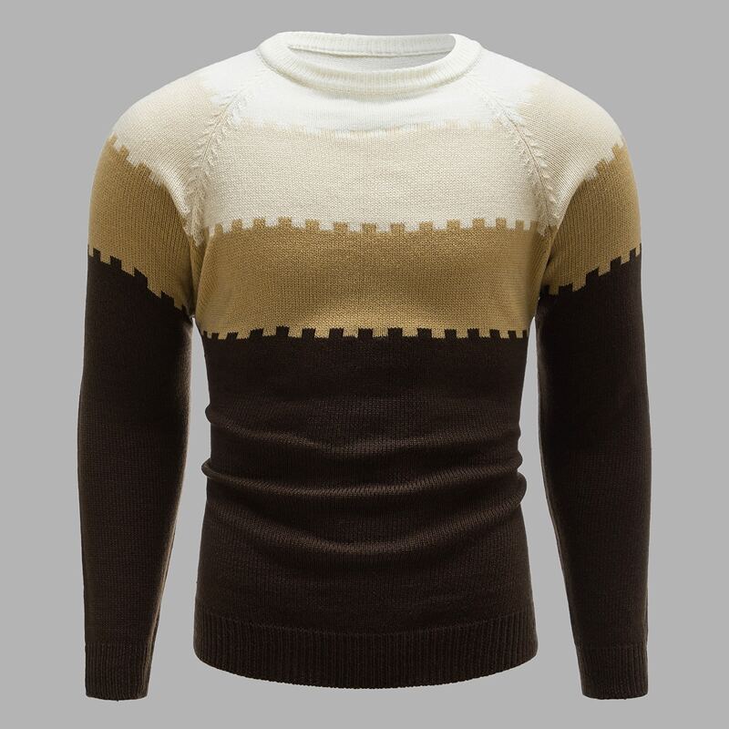 

Guys Color-block Raglan Sleeve Sweater, Multicolor