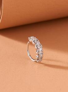 銅水鑽裝飾鼻環適合女士和男士,龐克穿孔,A時尚身體鏈禮品適用於任何場合