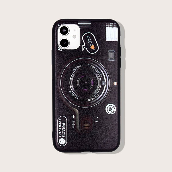 

Camera Pattern iPhone Case, Multicolor