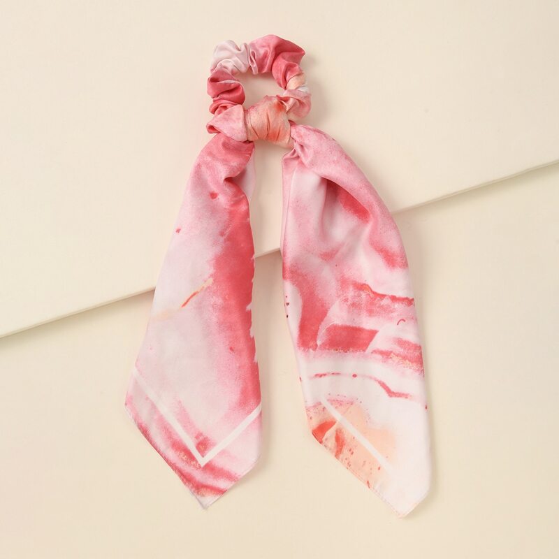 

Tie Dye Scrunchie Scarf, Pink