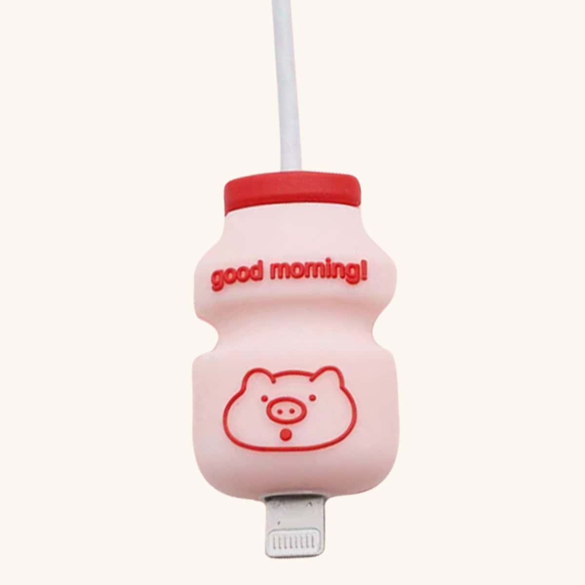 

Drink Shaped Data Cable Protector, Pink