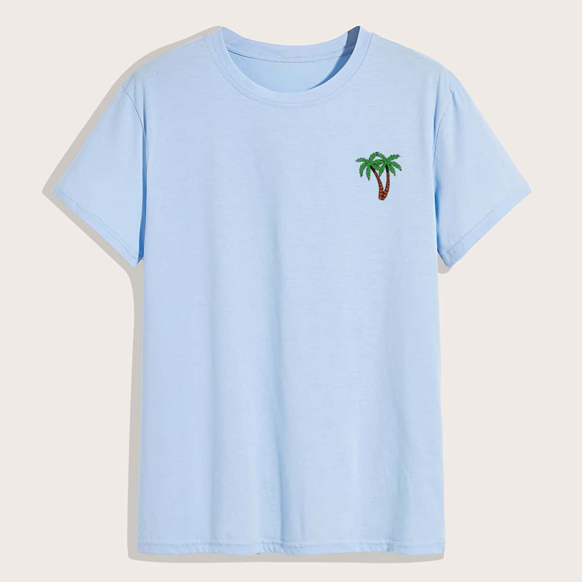 

Guys Tropical Graphic Tee, Baby blue