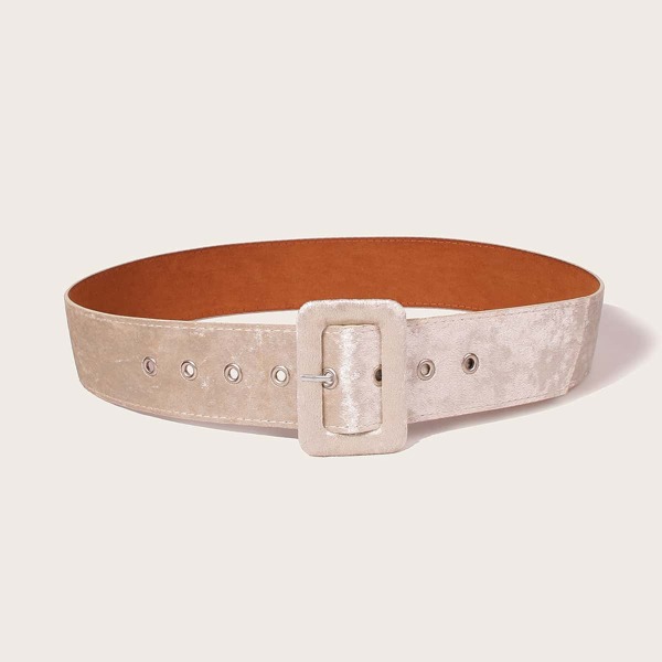 

Geo Buckle Belt, Champagne