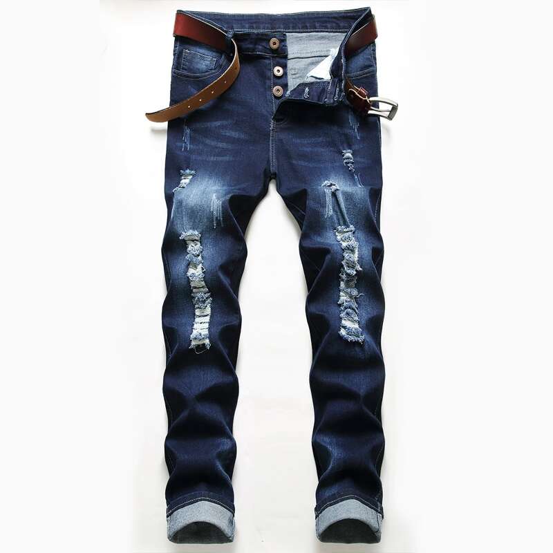 

Guys Ripped Jeans, Dark wash