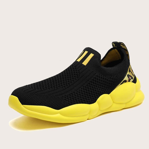 

Boys Slip On Knit Chunky Sneakers, Yellow