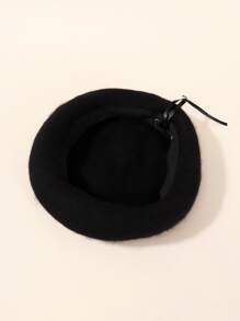 Boina unicolor de niñas - Negro - Ver 4