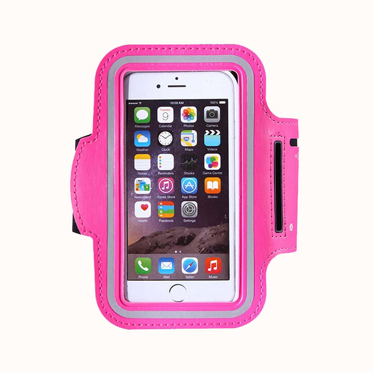 

Outdoor Sports Mobile Phone Arm Bag, Hot pink