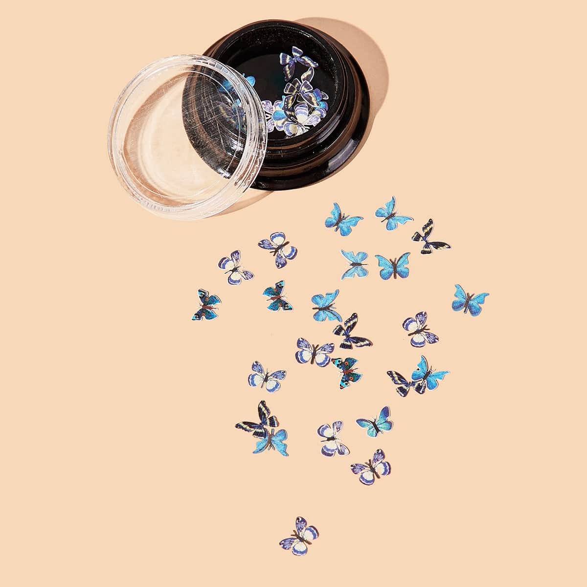 

1box Butterfly Nail Art Decoration, Multicolor