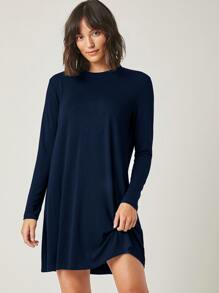 RueChic Solid Form Fitting Dress