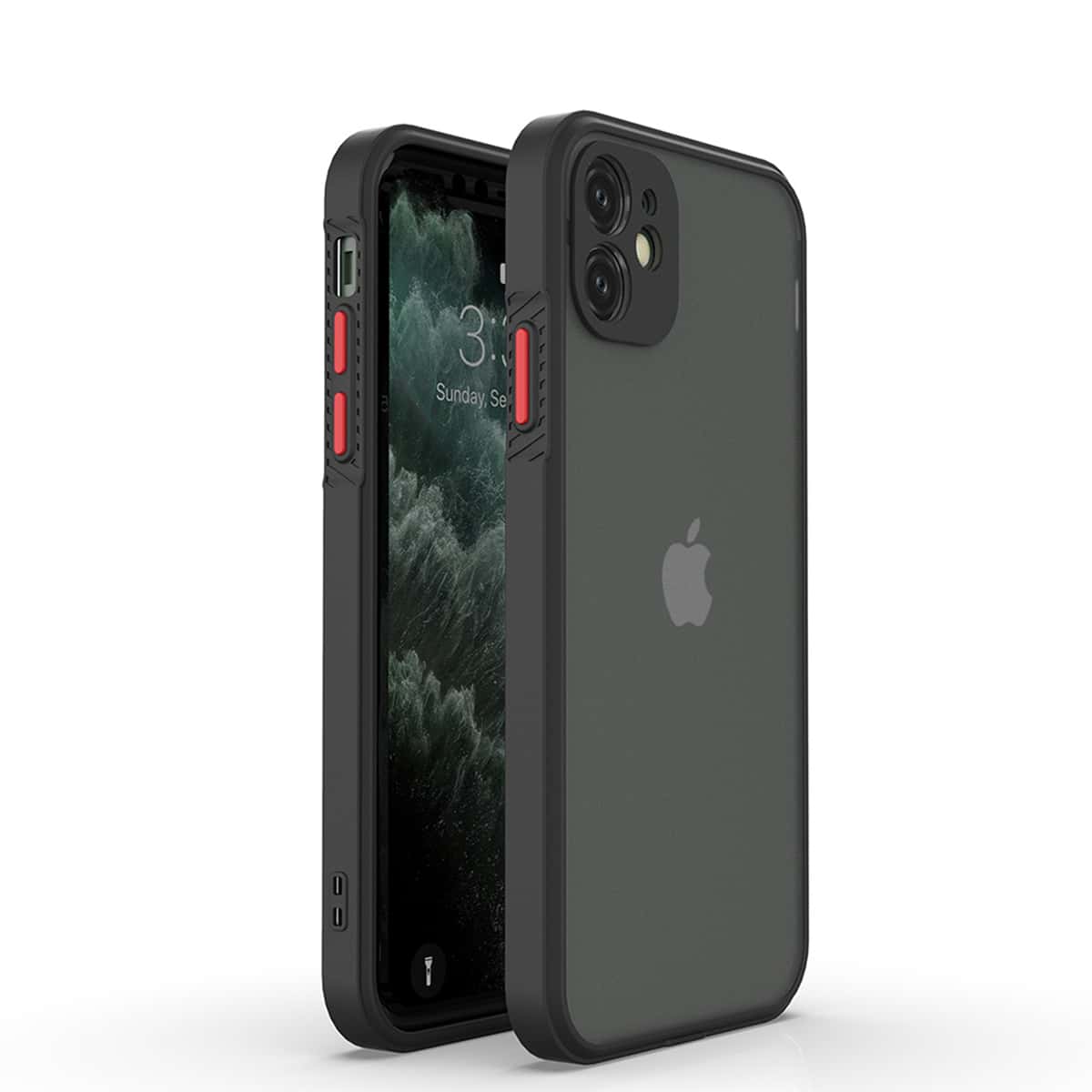 

Contrast Frame iPhone Case, Black