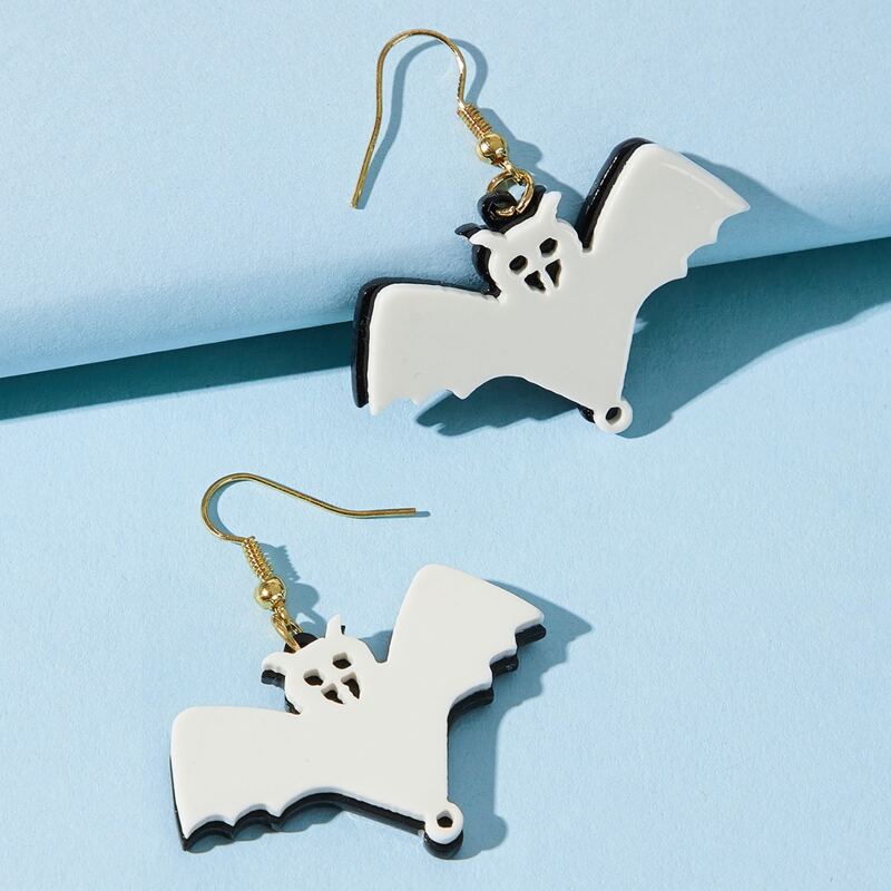 

Halloween Ghost Drop Earrings, White