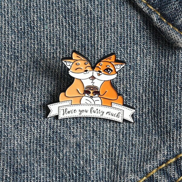 

Cartoon Design Brooch, Multicolor