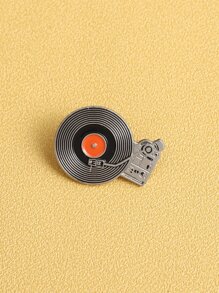 Record Shaped Brooch - Multicolor - View 2