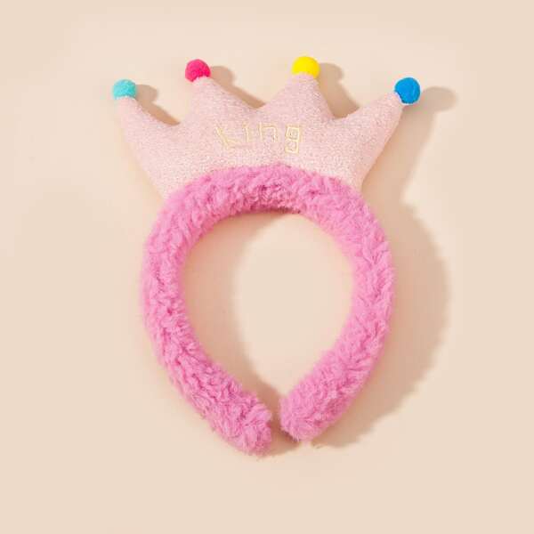 

Toddler Girls Faux Fur Hair Hoop, Pink
