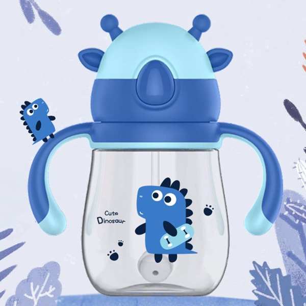 

1шт детская бутылка для воды из тритана с мультипликационным принтом, Синий