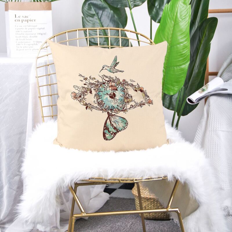 

Eye Print Cushion Cover Without Filler, Multicolor