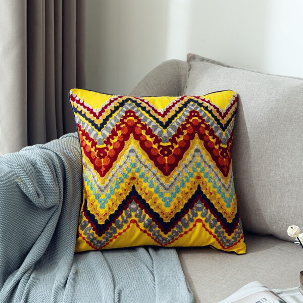 

Chevron Pattern Cushion Cover Without Filler, Multicolor