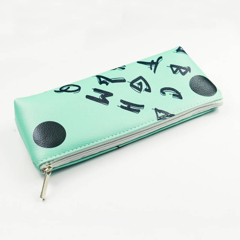 

Letter Graphic Pencil Bag, Green