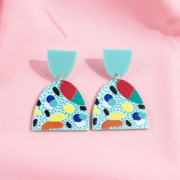 

Colorful Drop Earrings, Multicolor