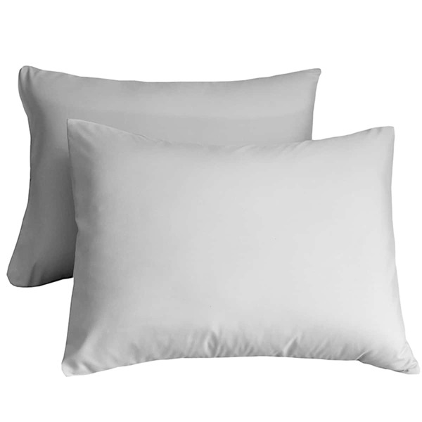 

1pair Solid Color Pillowcase Without Filler, Light grey