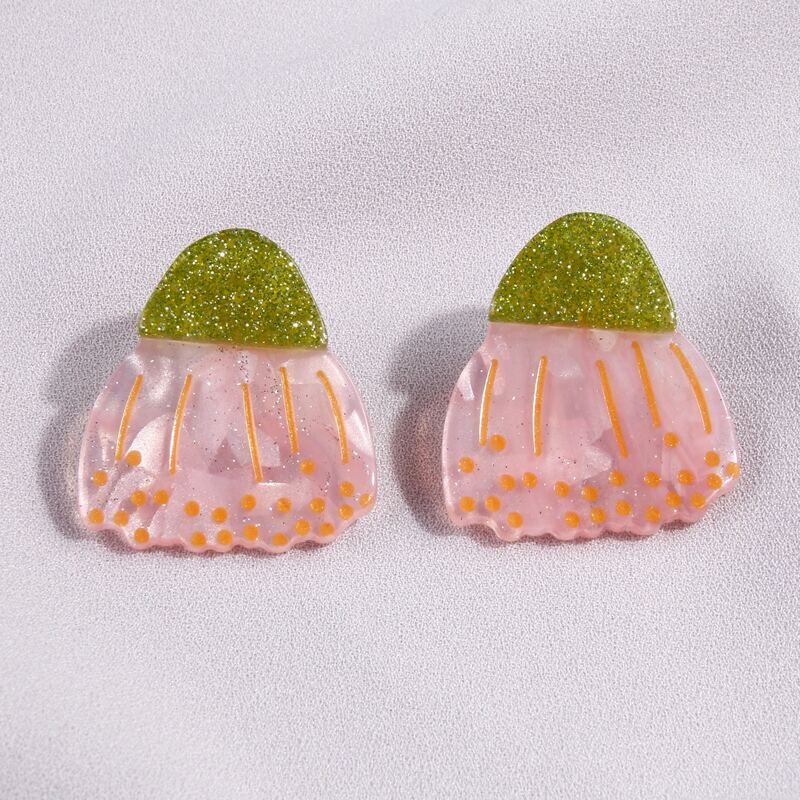 

Glitter Color Block Earrings, Multicolor