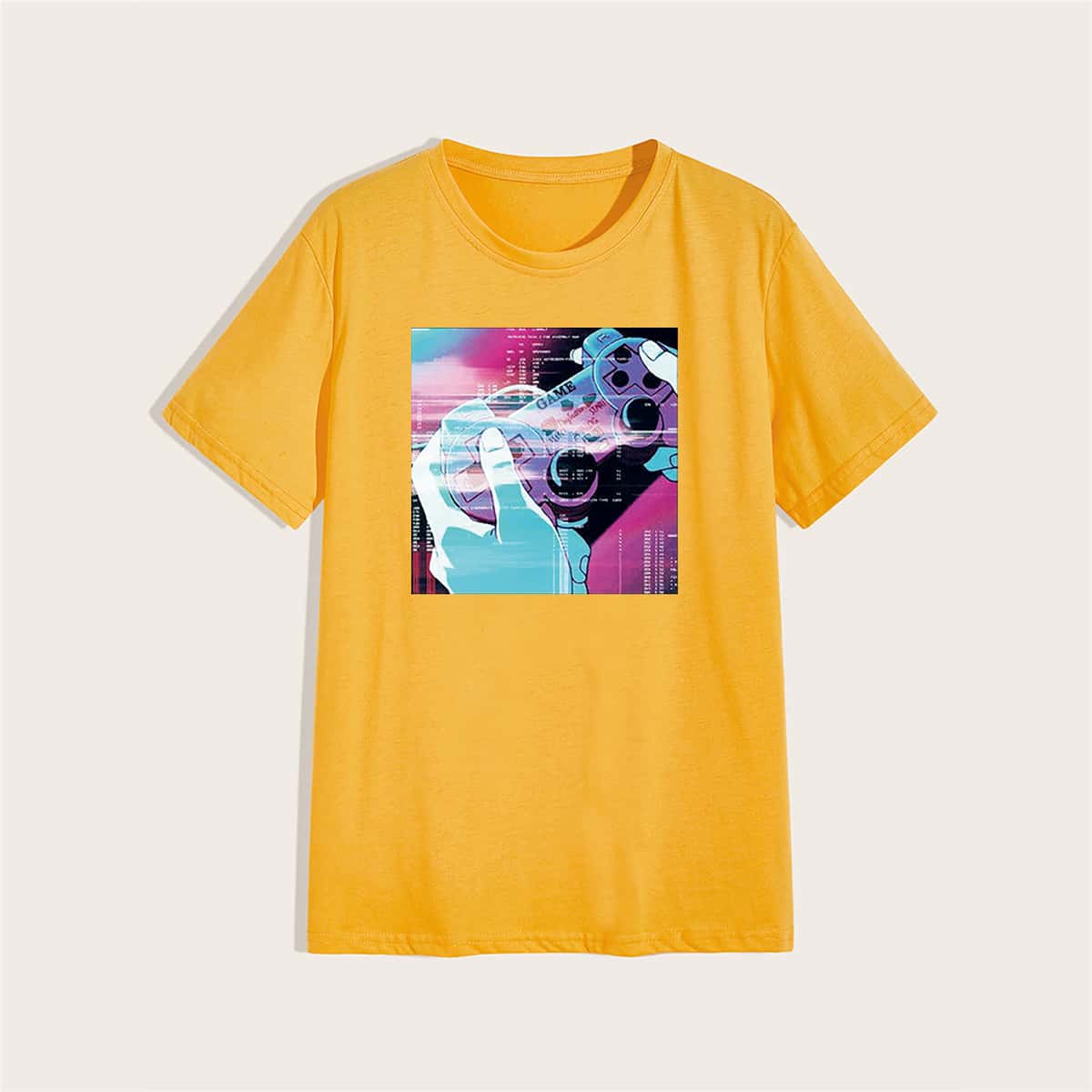 

Guys Game Graphic Tee, Yellow