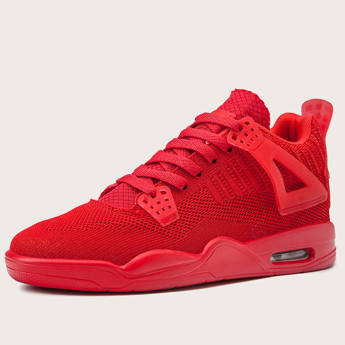 

Guys High Top Knit Sneakers, Red