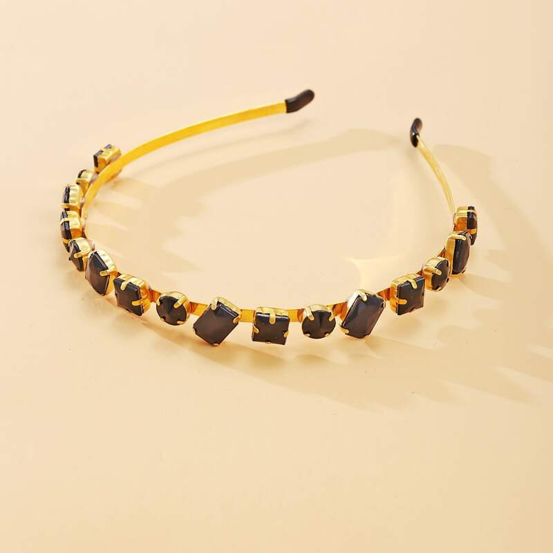 

Rhinestone Hair Hoop, Black