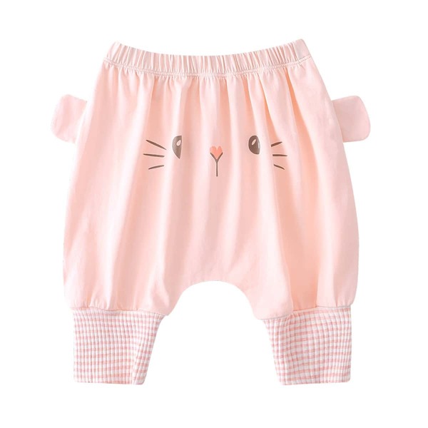 

Toddler Boys Striped & Cartoon Graphic Harem Pants, Baby pink