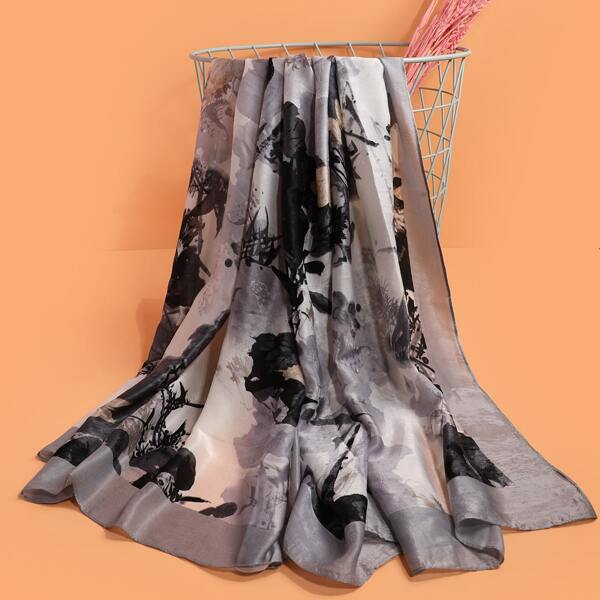 

Flower Mesh Scarf, Multicolor