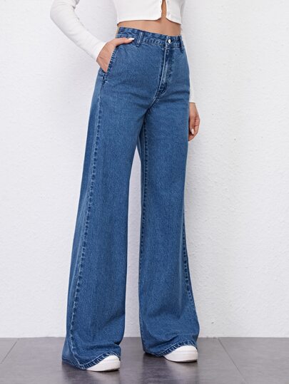 High Waist Palazzo Jeans