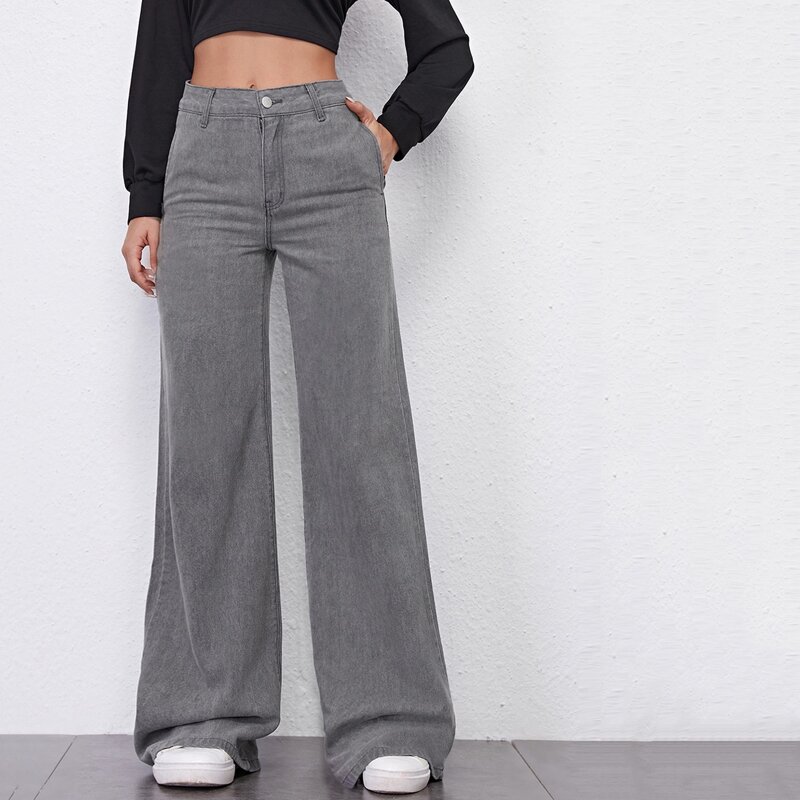 

BLUES High Waist Palazzo Pants, Grey