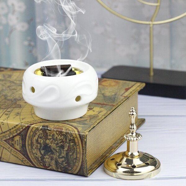 

1pc Desktop Incense Burner, White