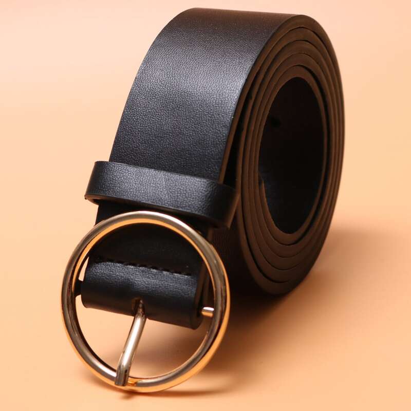 

Ring Buckle Belt, Black