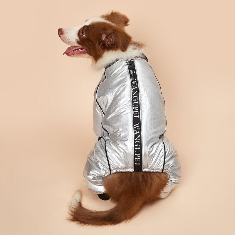 

Waterproof Dog Jumpsuit, Silver