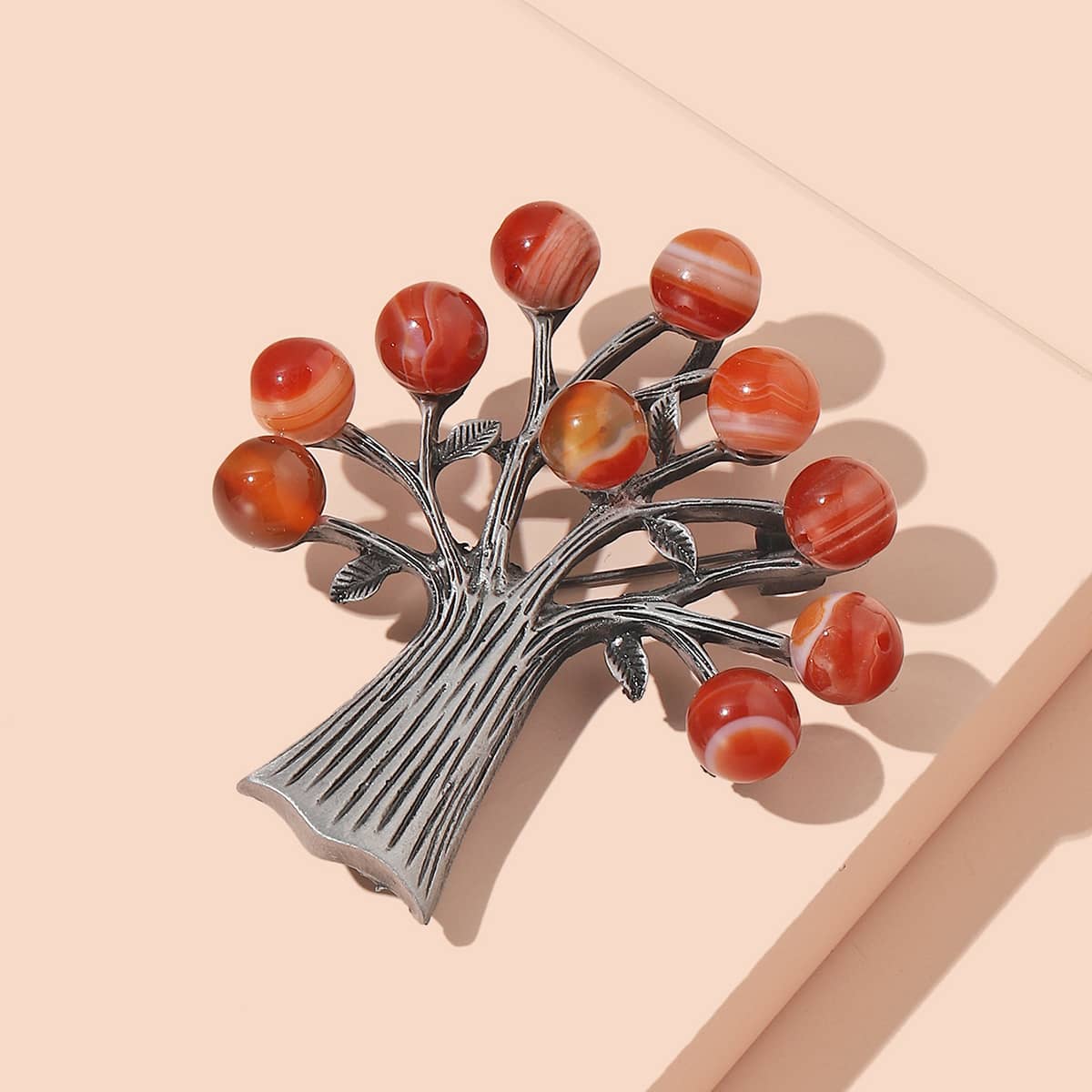 

Branch Design Brooch, Multicolor